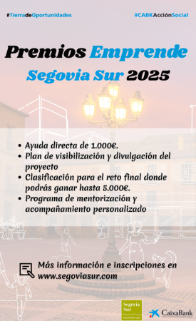 Imagen PREMIOS EMPRENDE SEGOVIA SUR 2025