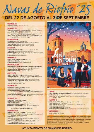 Imagen PROGRAMACIÓN DE FIESTAS SAN ANTOLÍN 2025