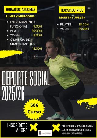 Imagen DEPORTE SOCIAL 2025/26