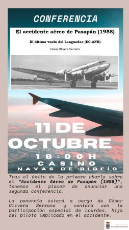 Imagen CONFERENCIA SOBRE EL ACCIDENTE AÉREO DE PASAPÁN (1958)