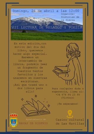 Imagen VII LECTURA DE RELATOS Y POESÍA